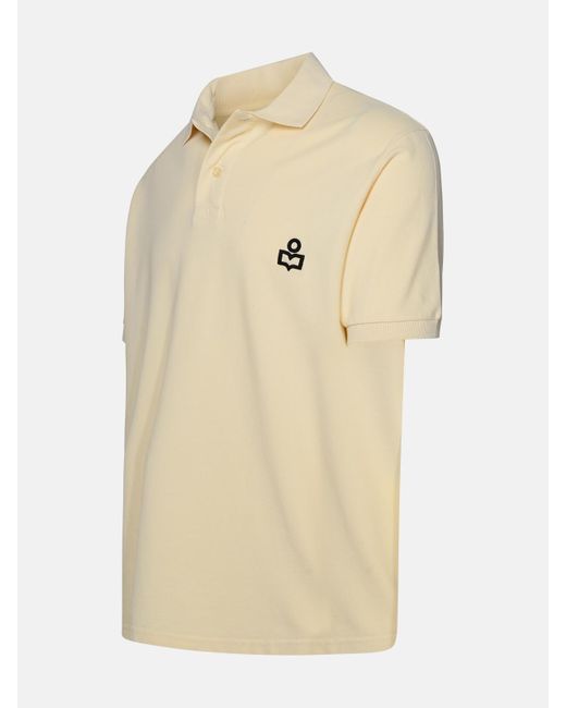Isabel Marant Natural Ivory Cotton Polo Shirt for men