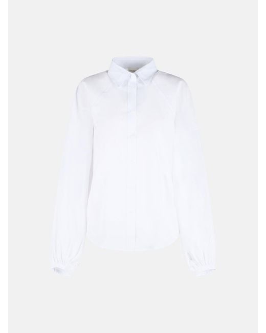 Closed White Cotton Raglan Blouse