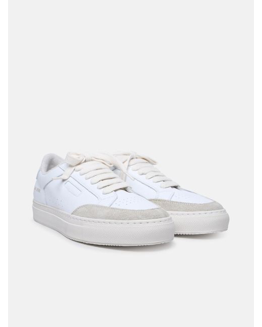 Common Projects White 'tennis Pro' Leather Sneakers for men