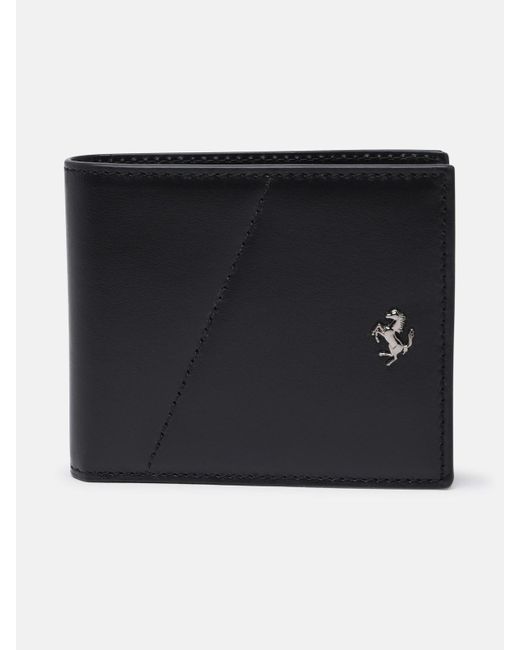 Ferrari Leather Wallet in Black for Men Lyst