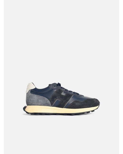 Hogan Blue 'H601' Leather Sneakers for men