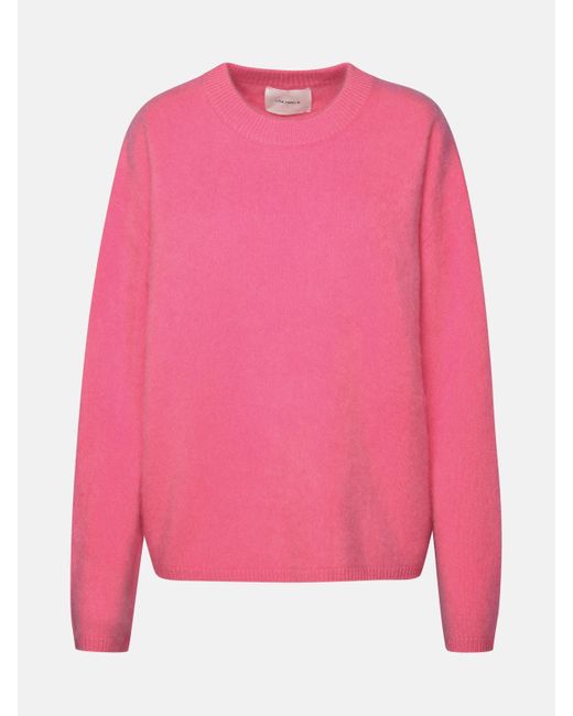 Lisa Yang Pink Bright 'natalia' Cashmere Sweater
