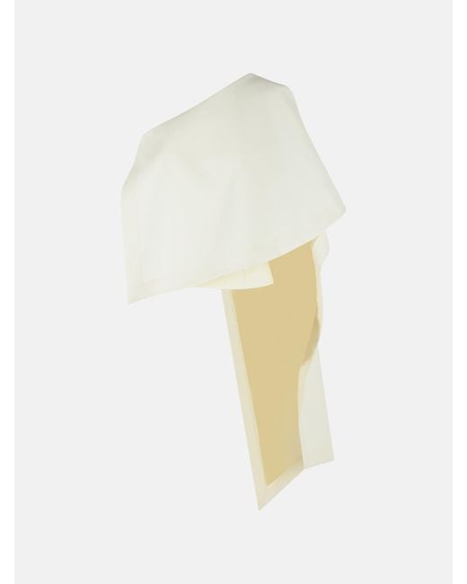 Rohe White Draped Cape Top