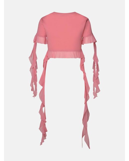 Blumarine Pink Fuscia Cotton Sweater