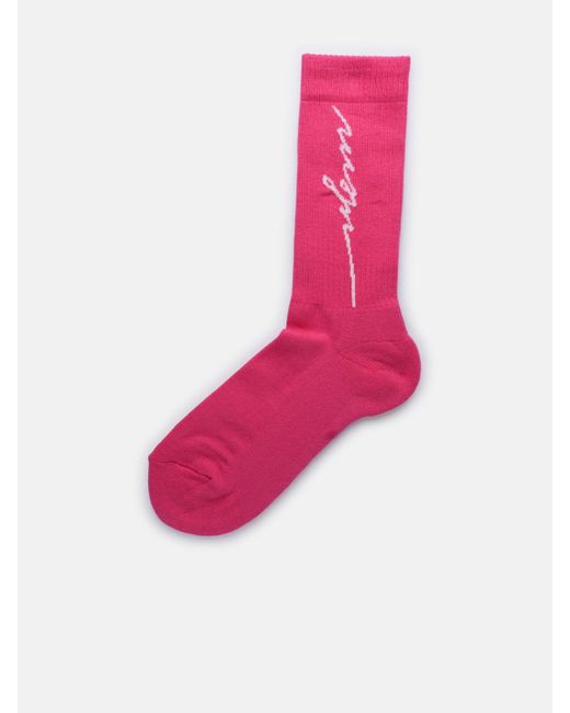 MSGM Pink Cotton Blend Socks