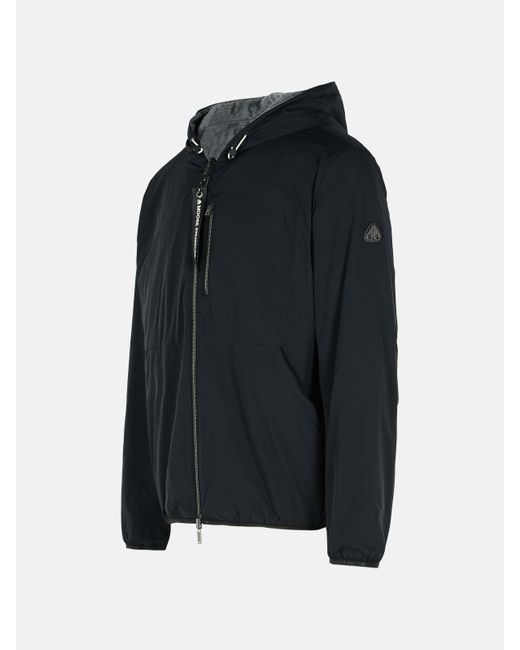 Moose Knuckles Black 'Dominium' Nylon Blend Jacket for men
