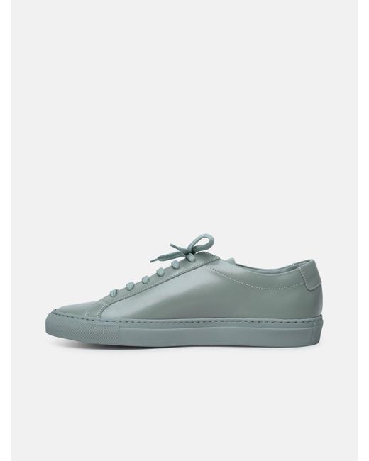 Common Projects Green 'original Achilles' Vintage Leather Sneakers for men