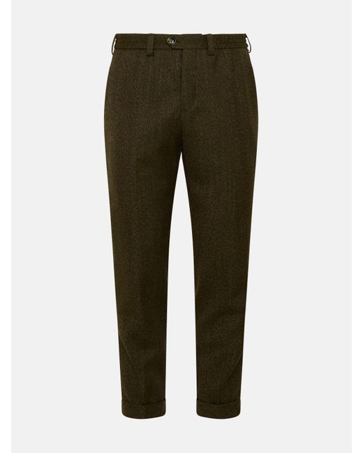 PT Torino Wool The Rebel Pants in Brown for Men | Lyst
