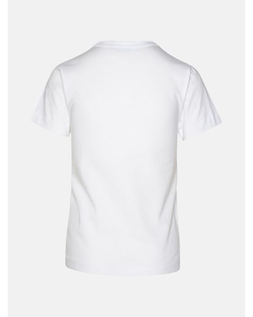 COMME DES GARÇONS PLAY White Comme Des Garçons Play Cotton T-shirt