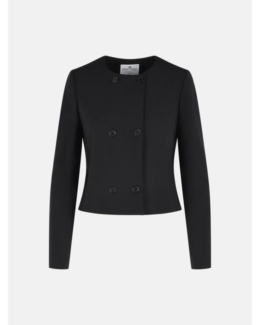 Courreges Black Wool Blend Jacket