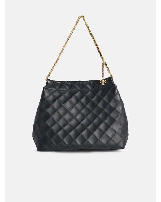 Borsa 'Fleming Hobo' di Tory Burch in Black