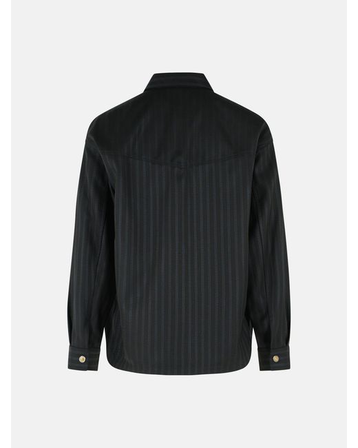 Versace Black Jacquard Wool Bluson for men