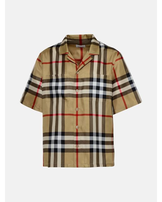 burberry silk shirt mens