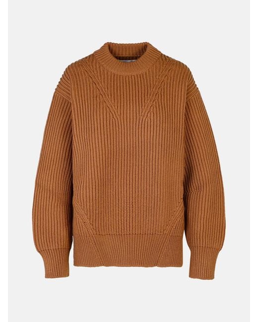 Jil Sander Brown Wool Sweater