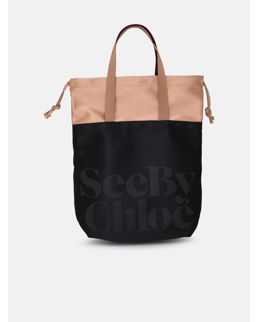 See By Chloé Black See By Chloé Polyester Shopping Bag