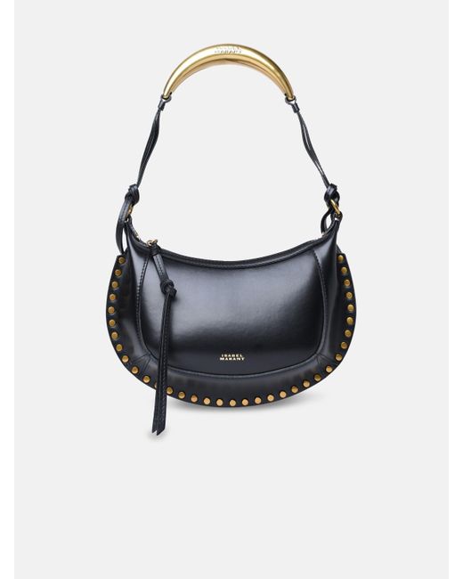 Isabel Marant Black 'oskan' Leather Crossbody Bag