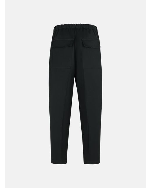 Jil Sander Black Wool Pants for men