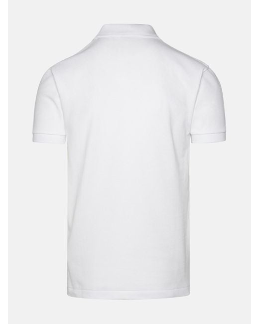 COMME DES GARÇONS PLAY White Comme Des Garçons Play Cotton Polo Shirt for men