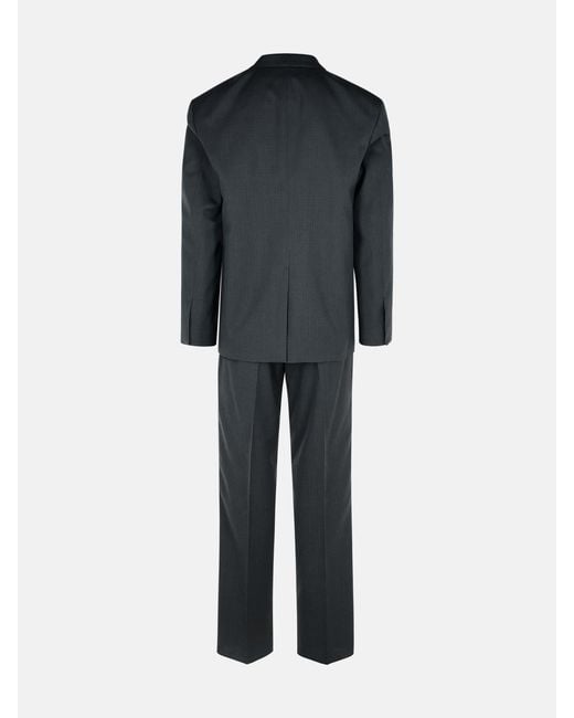 Jil Sander Black Wool Suit for men