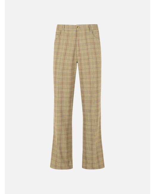 Amiri Natural Virgin Wool Blend Trousers for men