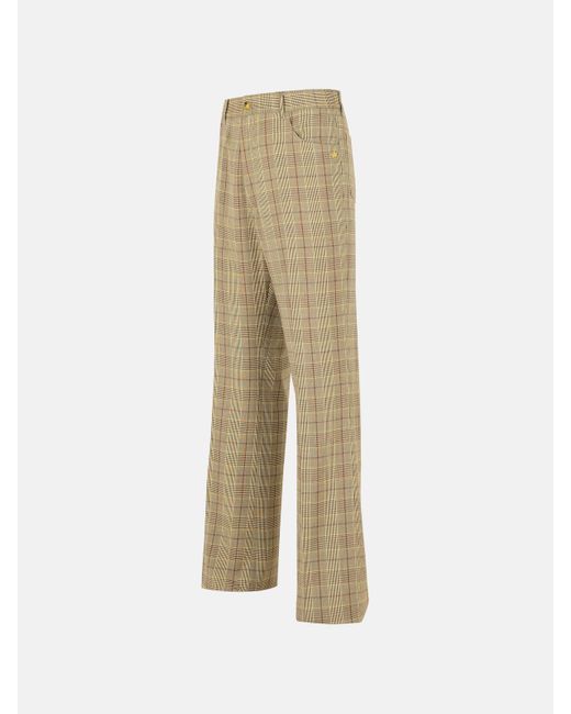 Amiri Natural Virgin Wool Blend Trousers for men