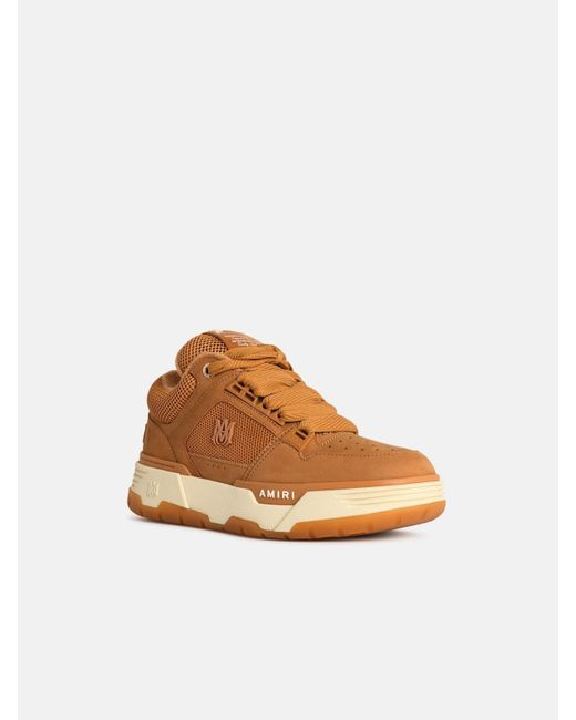 Amiri Brown 'wheat' Leather Blend Sneakers for men