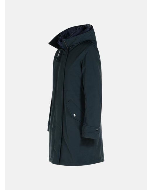 Woolrich Blue 3-in-1 'authentic' Dark Cotton Blend Parka