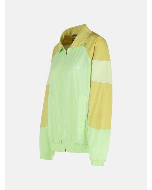 Adidas By Stella McCartney Green 'track' Polyester Sweatshirt