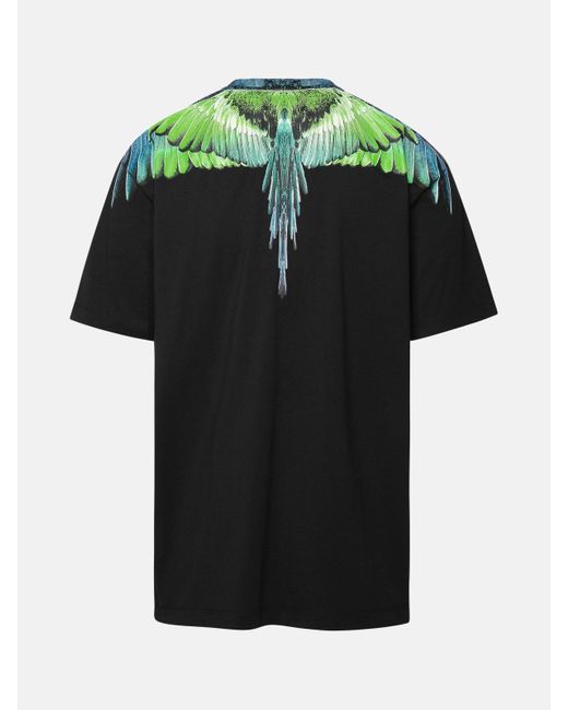 Marcelo Burlon Black 'icon Wings' Cotton T-shirt for men