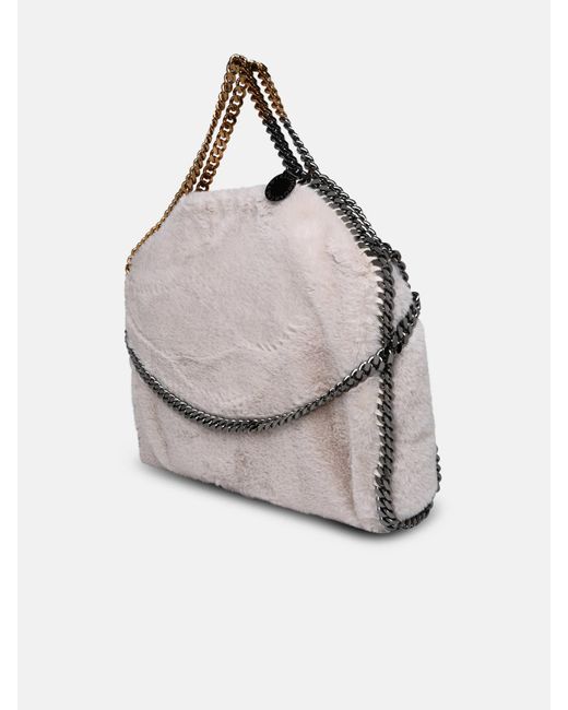 Stella McCartney Falabella Bag In White Polyester in Natural | Lyst