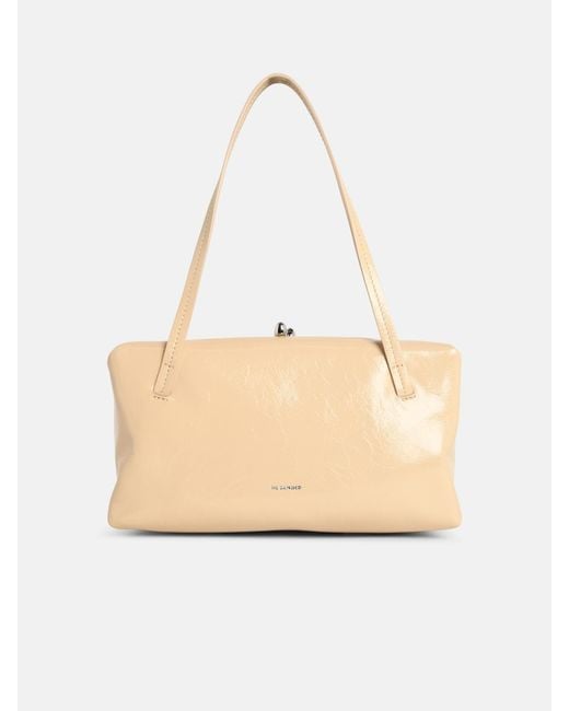 Jil Sander Women's Natural 'Goji Pillow' Small Leather Bag