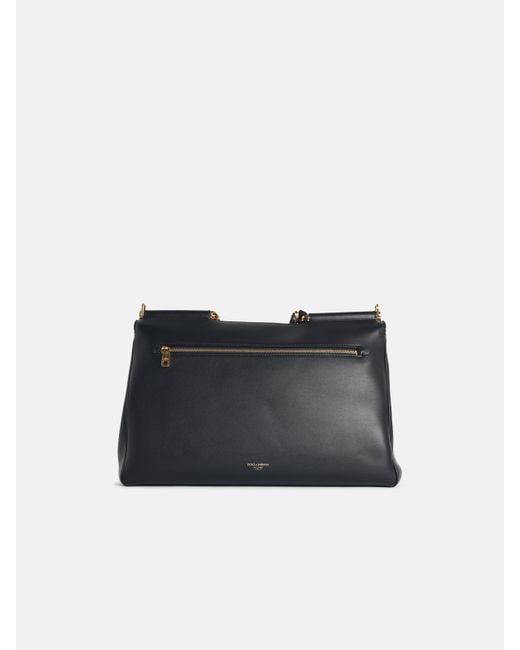 Dolce & Gabbana Black 'Sicily' Leather Handbag