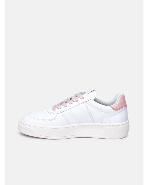 Stuart Weitzman White Leather Sneakers