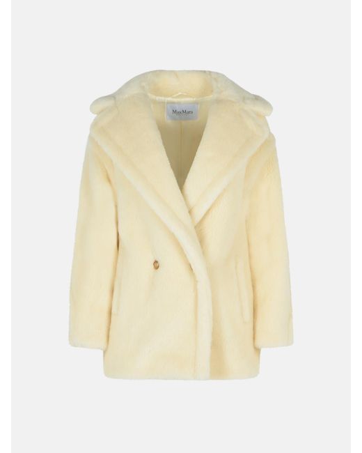Max Mara White Alpaca And Virgin Wool Jacket