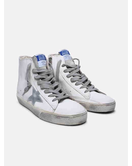 Golden Goose Deluxe Brand White 'francy' Leather Sneakers