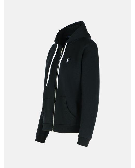 Polo Ralph Lauren Black Cotton Sweatshirt