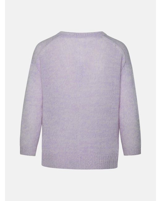 360cashmere Purple 'aimee' Lilac Cashmere Sweater