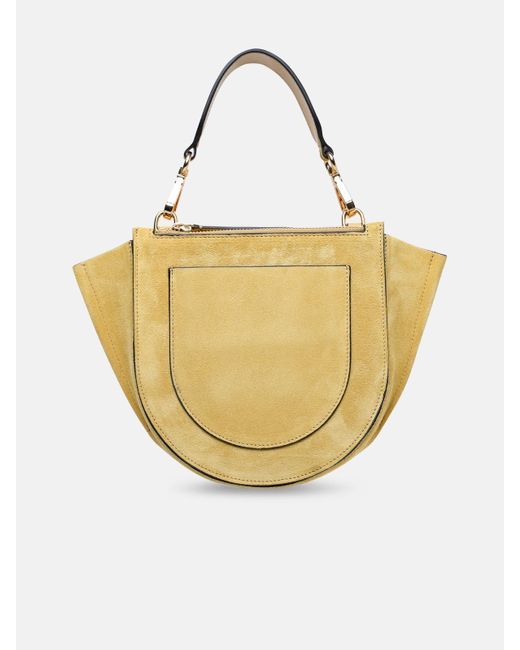 Wandler Metallic Mini 'hortensia' Sand Calf Leather Bag