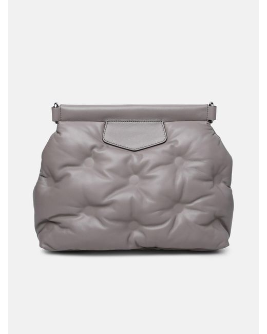 Maison Margiela Gray 'glam Slam' Taupe Nappa Leather Crossbody Bag