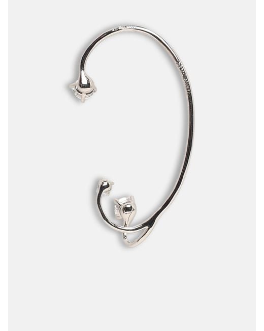 Panconesi White Earcuff Three Point'