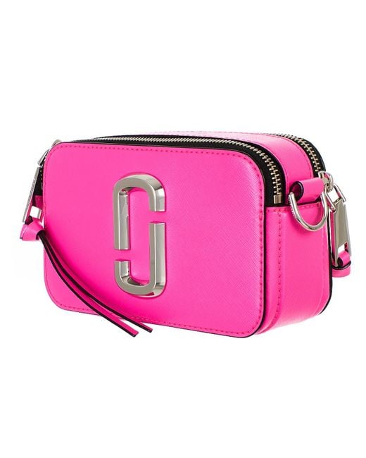 The Marc Jacobs The Snapshot Tart Pink Multi in Saffiano Leather