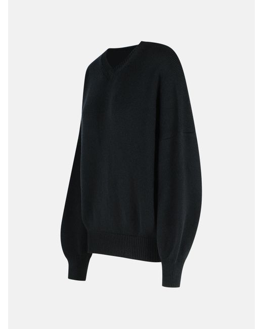 Khaite Black 'wolfe' Cashmere Sweater