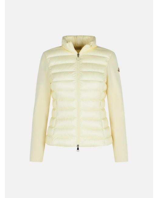 Moncler Natural Virgin Wool Blend Jacket