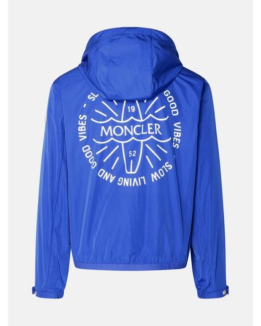 Moncler Blue 'clapier' Polyester Jacket for men