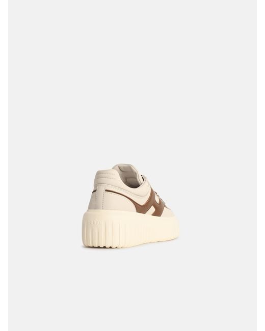 Hogan Natural 'H Stipes' Lear Sneakers