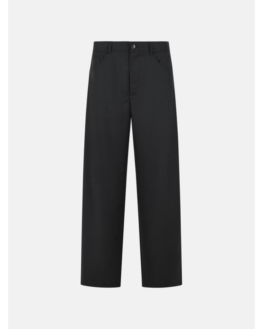 Séfr Black 'Gino' Wool Blend Pants for men