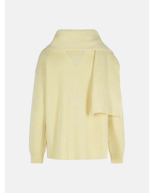 Jil Sander Yellow Wool Sweater