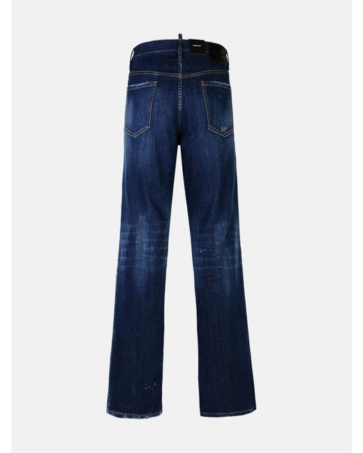 DSquared² Blue 'roadie' Cotton Denim Jeans for men