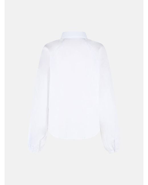 Closed White Cotton Raglan Blouse