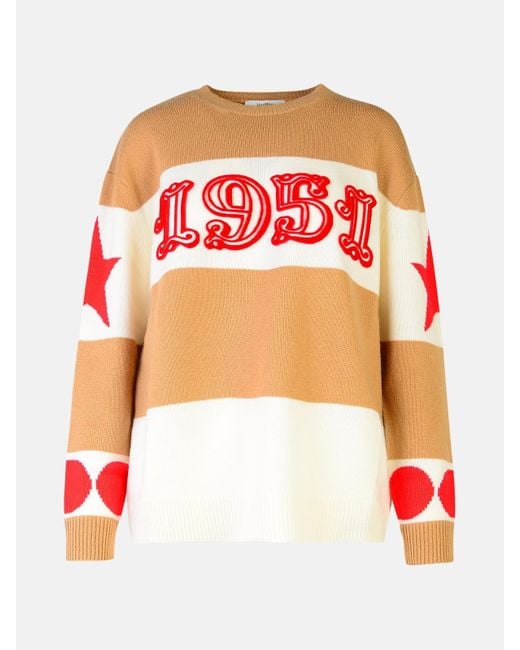 Max Mara Red 'dirce' Light Wool Blend Sweater